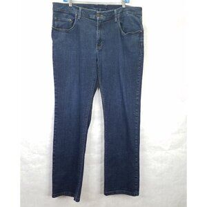 Mott & Bow Woos-Ston Jeans Men 38x32 Dark Wash Slim Straight Leg Stretch Western